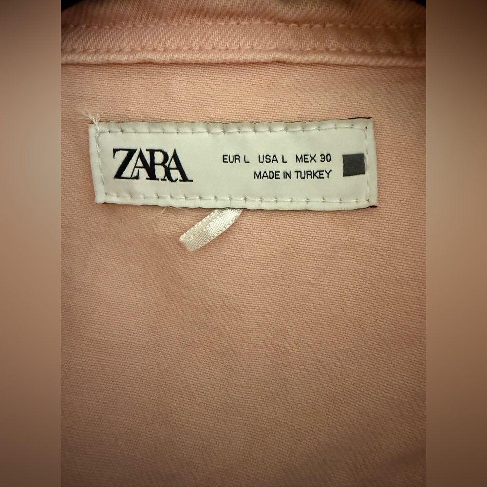Zara Pink Denim Top - Picture 5 of 7